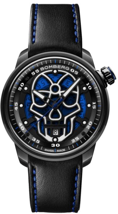 Bomberg BB-01 AUTOMATIC BLUE SKULL CT43APBA.23-2.11 Replica Watch